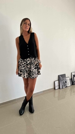 Pollera Emilia seda print