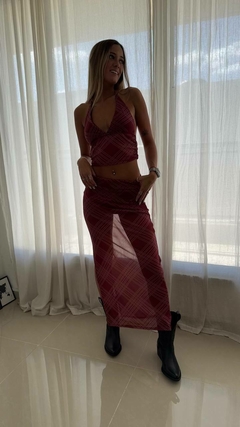 Pollera tull rombo - comprar online