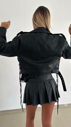 Campera eco cuero lazo/Cordon - tienda online