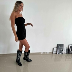 Vestido straple micro