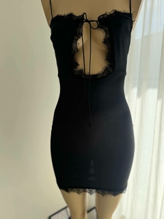 Vestido cordon puntilla - comprar online