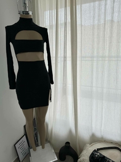 VESTIDO POLERA RECORTES - Regina