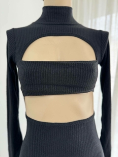 VESTIDO POLERA RECORTES - tienda online