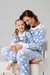 Pijama Infantil Unissex Fleece Lua Azul - comprar online