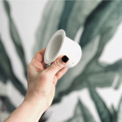 Té para cuatro en cerámica. Tetera y tazas en cerámica con bandeja y tapa de madera - Almacén de té