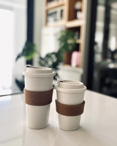 Vaso térmico con agarre de corcho - comprar online
