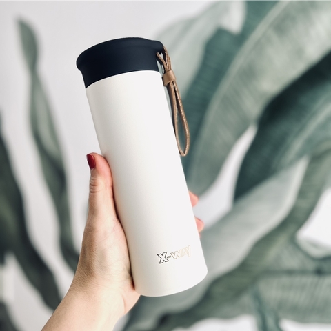 Termo con infusor 450 ml BLANCO + 3 blends - comprar online