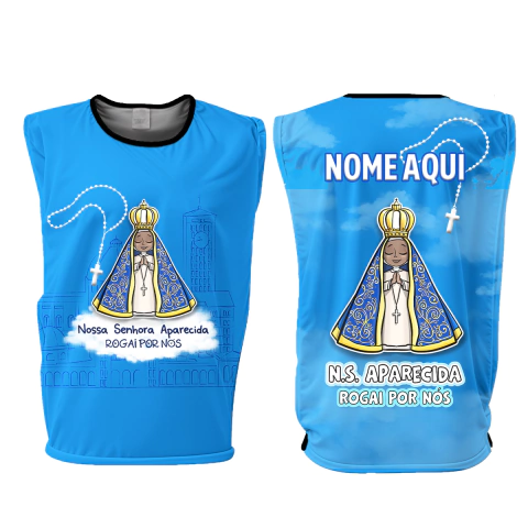 Colete Personalizado - Mod. Adulto - Nossa Senhora Aparecida