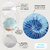 Almofada Tie Dye Tons Azul Blue 40x40 Decorativa Tie Die - comprar online