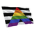 BANDEIRA LGBT STRAIGHT ALLY LGBTQ RESPEITO PROUD