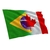 Bandeira Brasil E Canada Decorativa