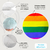 ALMOFADA ARCO IRIS RAINBOW LGBT 40x40 - comprar online