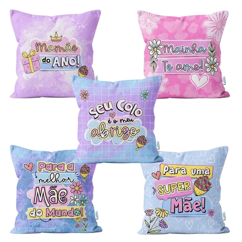MINI ALMOFADAS DECORATIVAS DIA DAS MÃES - Kit9- 20un - comprar online