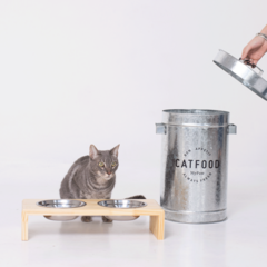 Imagen de Comedero para perros y gatos en altura Baloo Pino