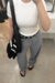 Wide Leg Alfaiataria Mônaco Cinza - comprar online