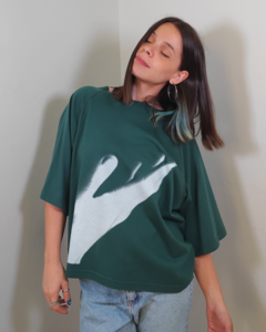 Remera Boxyfit Verde Mano