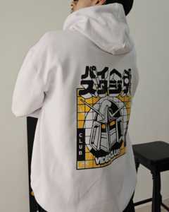 Buzo con Capucha Blanco Transformer Amarillo - comprar online