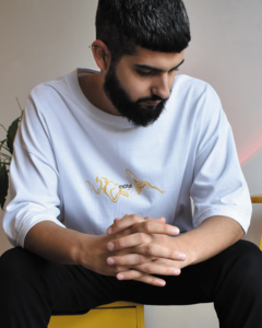 Remera Oversize Blanco Medita - tienda online