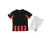 25-26 Milan Home - Conjunto Uniforme Infantil Importado de Futebol na internet