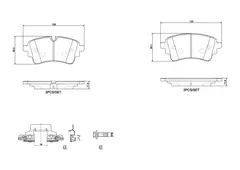 P85186 Pastilha de Freio Traseira Para AUDI A4 E A5 2.0 21>, RS5 21>, A8 4.0 /6.3 21>, Q5 /SQ5 21>, Q7 (todos) 21> na internet