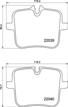 P06109 Pastilha de Freio Tras Brembo BMW 318i/320i/330i ( G20) 21> (PACK M) 420i/430i (G23) 21> (PACK M) , 520i/530i/540i (G30) 21> - comprar online
