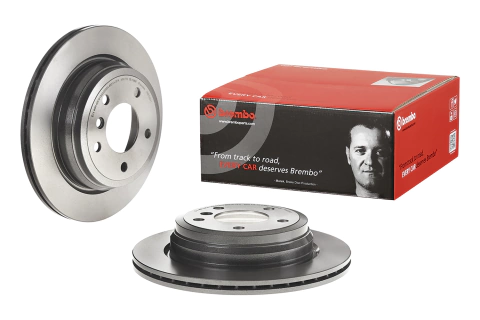 Par de Discos Traseiros Brembo para - BMW: X1 (E84) Sdrive e Xdrive 09-15, 130i (E81) 06-12, 130i (E87) 03-13, 320i (E90/92/93) 04-12, 325 09.B338.21