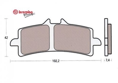 Pastilhas dianteiras 07BB37TRIUMPH: Daytona 675R 11>, Speed Triple R 1050 12-15 (todas), Street Triple 765 RS 18>, Thruxton R 1200 16> e Tiger 900 20> na internet