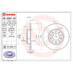 Par Disco Freio Tras Jeep Renegade 1.8/2.0 14> 08.9364.21 - comprar online