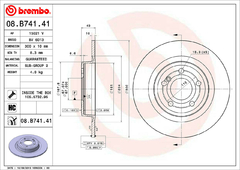 Par DISCO TRASEIRO APLICAGÖES: MERCEDES-BENZ: SLC180 (RI 72) 16>, SLC200 (RI 72) 16>, SLK200 (RI 72) 11>, SLK250 (RI 72) 08.B741.41 - comprar online