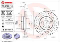 Discos traseiros xtra BMW 120i 2016+ 184hp 09.9793.1X brembo - comprar online