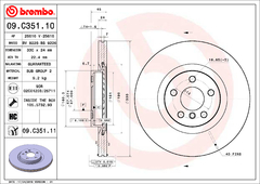 Discos dianteiros BMW x1 e mini 09.C351.11 330x24mm o par - comprar online