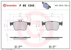 Pastilha Tras. Xtra Jetta Gli 2.0T 230cv P85124x - CAR PERFORMANCE
