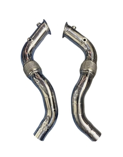 Downpipe Bmw X6M v8 biturbo 575hp F86 Inox 304 kit duplo 2pçs