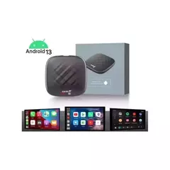 Streaming Box CARLINKIT 64GB / 4GB RAM - WIFI + 4G Quad-Core android 13 p/ carros com carplay de fábrica 2017>