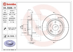 Discos traseiros hrv 1.5 turbo 08.d326.11 o par na internet