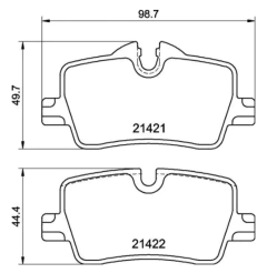 Pastilha Freio Brembo Tras Bmw 320i g20 s/ pacote M P06113N ceramica - comprar online