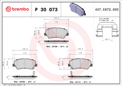 Pastilha Dianteira hb20 1.0 turbo e 1.6 P30073 na internet