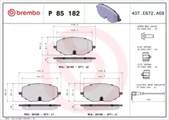 Pastilha Dianteira A3 1.4 tsi 2022+ P85182 na internet