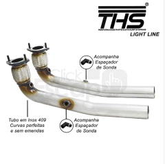 DOWNPIPE CAT DELETE CAMARO V8 2010 A 2016 inox 409 - CAR PERFORMANCE