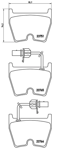 P85078 Pastilha de Freio Brembo Para AUDI: RS6 (C5) 450/480cv 02-04 , R8 4.2 /5.2 02-04 - comprar online
