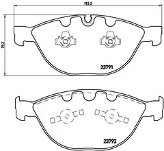 P06047 Pastilha de Freio Brembo Frente Para BWM: 550i (E60) 05-09, M5 (E60) 04-09, 550i (E61) 05-10, 650i (E63) 05-10, M6 (E63) 05-10, 750i (E65 na internet