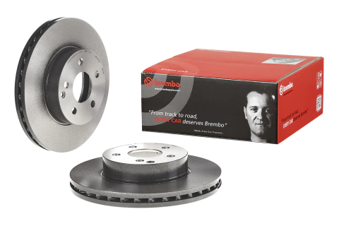 Par de Discos Brembo para MERCEDES-BENZ: C250/C280/C300/C320/C350 (W204/C204/S204) 07-14, E200/E220/E250/E300/E320 / E350 W21 - 09.B280.41