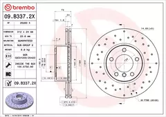 Par de Discos Brembo XTRA BMW: 116i/118i/120i/125i/130i 2.0 (F20/21) 10-19, 316i/318i,/ 320i, 328i , X1 (E84) 18i e 20i 09-15 - 09.B337.2X na internet