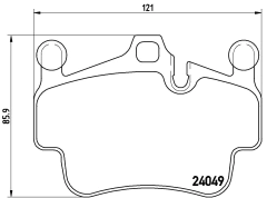 P65015 Pastilha de Freio Brembo Para PORSCHE: 991 (997) 3.6 18>, Boxster (987) 3.4 18> - comprar online