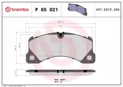 P65021N Pastilha de Freio Brembo Frente Para [PR: 1LH, 1LL, LM ou 1LU] PORSCHE: Cayenne (Ger. 92A - Até 2018) - Motores 3.0 (E-Hybrid), 3.6 e 4.8 na internet