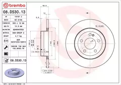 Discos de Freio Traseiro Brembo 08.D530.13 para MERCEDES-BENZ (BBDC) C-CLASS (W205) 08/14-> / MERCEDES-BENZ C-CLASS (W205) 07/13-> / MERCEDES-BENZ C na internet