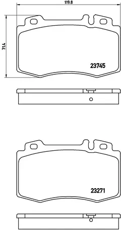 P50053 Pastilha de Freio Brembo Frente Para MERCEDES-BENZ: C180 Kompressor 02-07, C200 (W203) 01-03, C30 AMG 03-07, C320 (W203) 00-07, C55 AMG 0 na internet