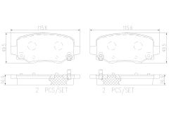P37020 PASTILHA DIANTEIRA LOW METAL - JEEP: CHEROKEE (KL) 2.0 4X4 14+, CHEROKEE (KL) 2.2 4X4 15+, CHEROKEE (KL) 2.4 4X4 13+, CHERO- KEE 3.2 V6 4X4 14+ - comprar online