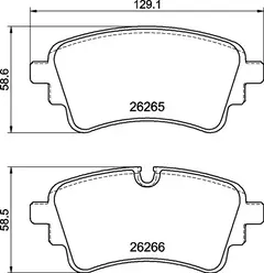 P85185 Pastilha de Freio Traseira Para AUDI: A4 B9 190CV 15>, A6 C8 19>, A7 21>, A8 19>, Q5 2.0TFSI 16-20, Q7 19>, SQ7 quattro 20> na internet
