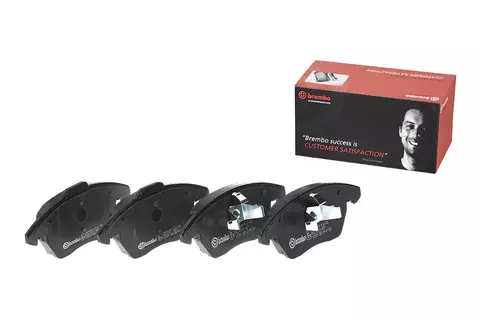 P61076 Pastilha de Freio Brembo Frente Para CINTROEN: C4 2.0Hdi 04-11 / DS: 5 1.6THP 13-17 / PEUGEOT: 207 1.6 07-12, 208 1.5 18>, 3008 1.6THP 0